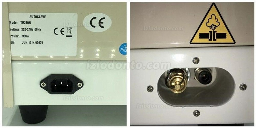 18L TR250N Esterilizador de autoclave odontológico a vapor de vácuo